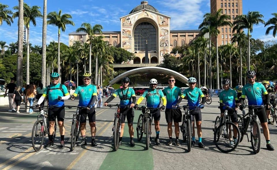 Grupo de ciclistas sandumonenses completa mais de 300 km pedalados rumo ao Santuário de Nossa Senhora Aparecida